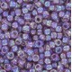 Toho seed beads 8/0 round Transparent-Rainbow Lt Amethyst - TR-08-166